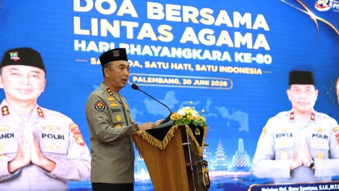 Kapolda Sumsel Gelar Doa Lintas Agama Jelang Hari Bhayangkara